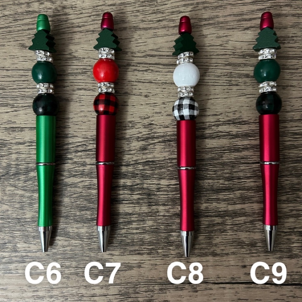 Beaded Christmas Pens